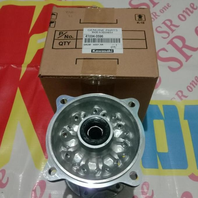 tromol belakang klx 150 hole 36 41034-0596 asli Kawasaki
