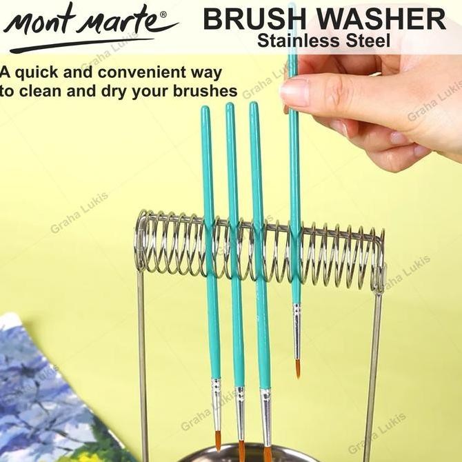 

ready Mont Marte Brush Washer - Stainless Steel