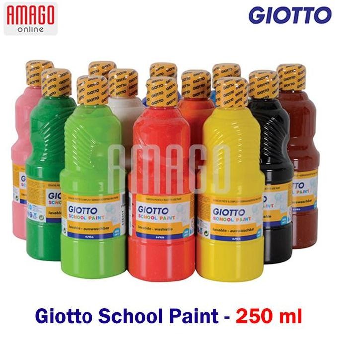 

ready GIOTTO School Paint 1000 ml Cat Air Cat Poster Lukis Sekolah 1 liter pilih warna