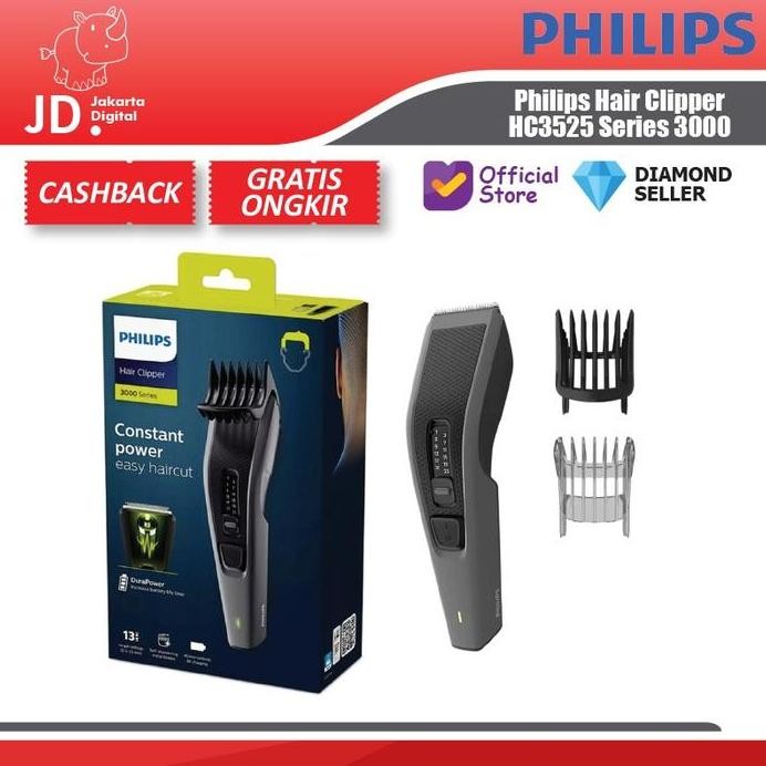 Terlaris Philips Hair Clipper Hc3525 Series 3000 - Alat Cukur Rambut Philips