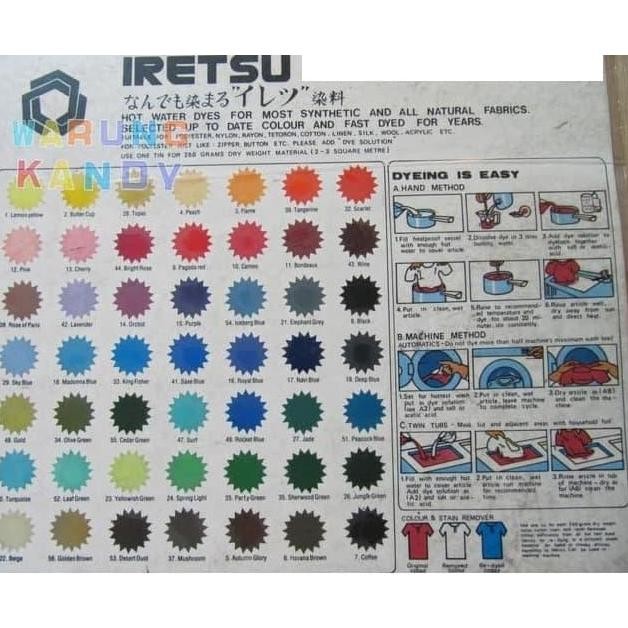 ready IRETSU Pewarna Tekstil