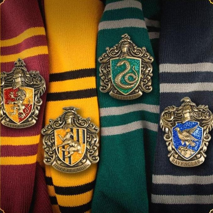Original Pin Bros Harry Potter Wizarding World Gryffindor Hufflepuff Slytherin Ravenclaw murah
