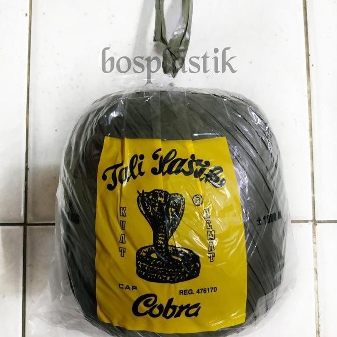 

[GOSEND] Tali Plastik - Tali Rafia Hitam COBRA (1 BALL)
