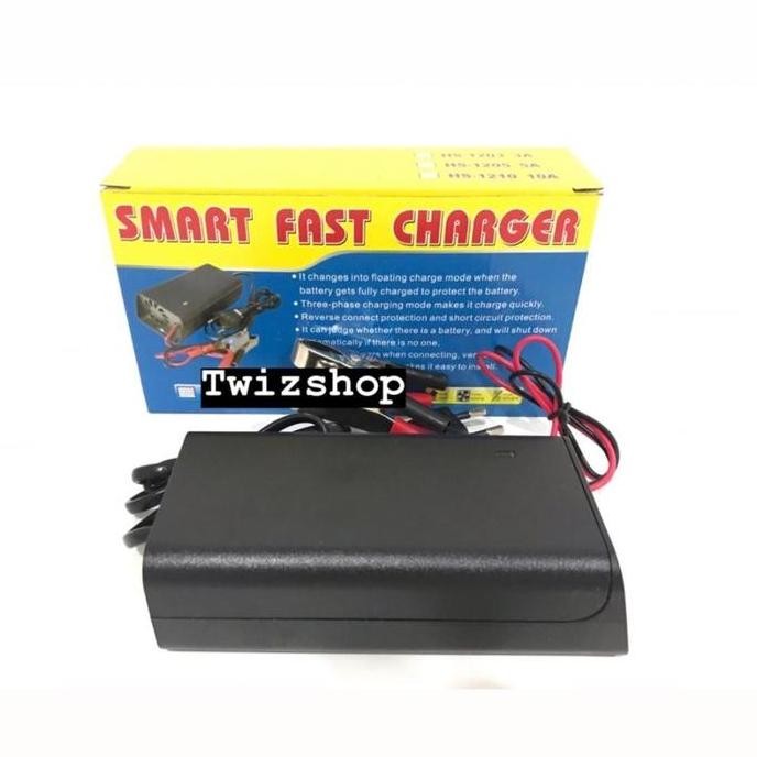 Charger Aki 12V 10A SMART / Charger Aki 12 Volt 10 Ampere SMART Fast