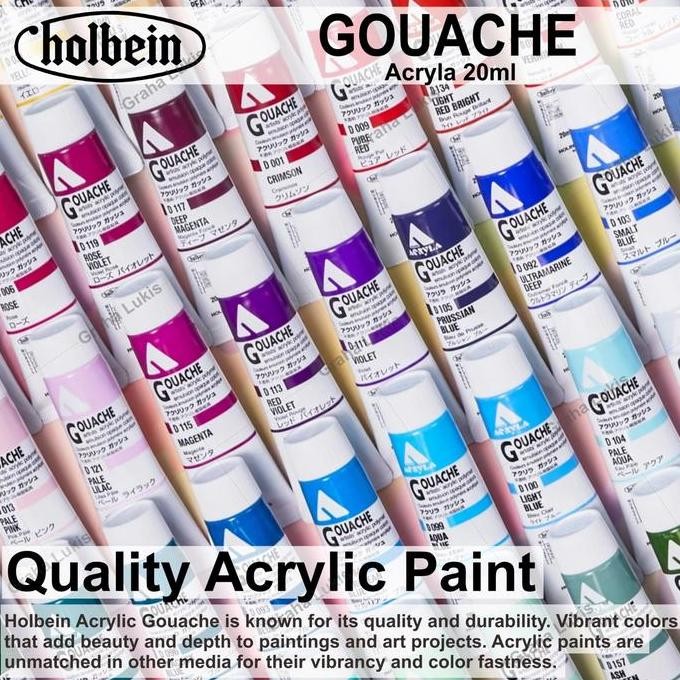 

ready Holbein Acryla Gouache 20ml (Basic Colors) Varian 1