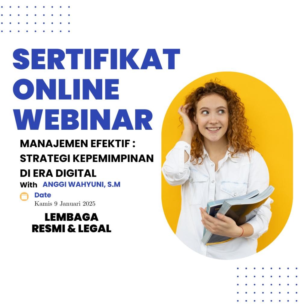 sele sertifikat webinar manajemen nasional