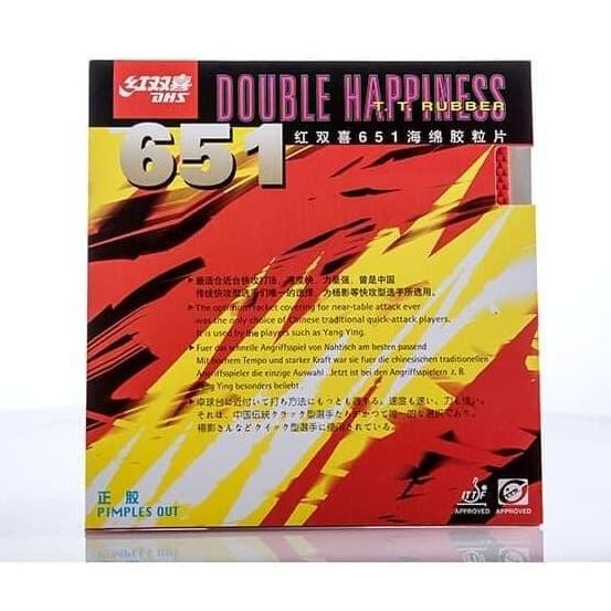 Terlaris Karet Bintik Serang / Pendek Pingpong Tenis Meja Dhs 651