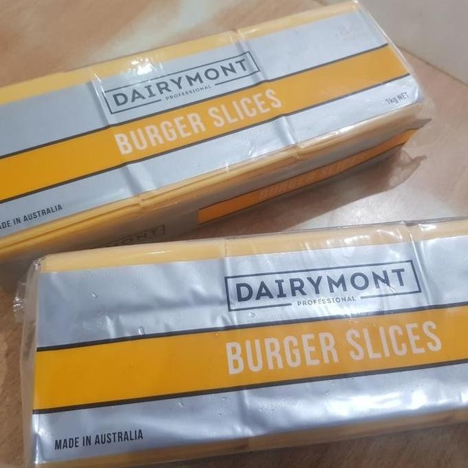 

Promo Red Cheddar Slice Dairymont 1Kg Keju Slice Melted Burger Slice