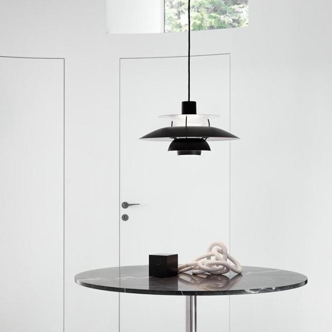 Sale Lampu Gantung Minimalis Scandinavian Japandi Louis Poulsen Replica Ph5 Black Hitam
