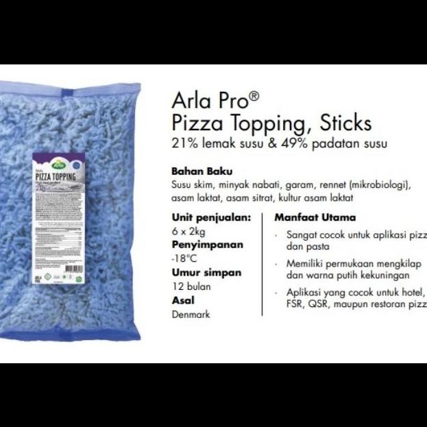 

Promo Dairy Partners Mozzarella Shredded 2 Kg| Arla Mozzarella Parut Pizza Topping 2 Kg