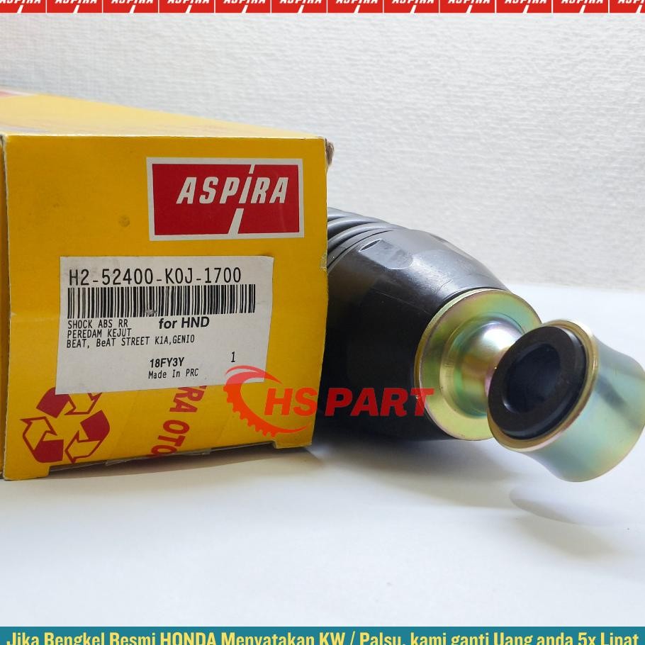 Shock Shockbreaker Belakang Beat New Deluxe Street Genio 2020 2021 2022 2023 2024 Original Aspira