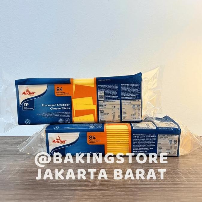 

Sale Cheddar Cheese Slice 1040 Gr | Keju Anchor Orange Slice Isi 84 Lembar