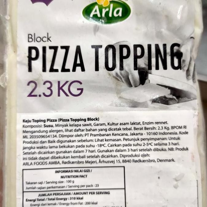 

Murah Arla Mozzarella Pizza Topping Cheese 2,3 Kg