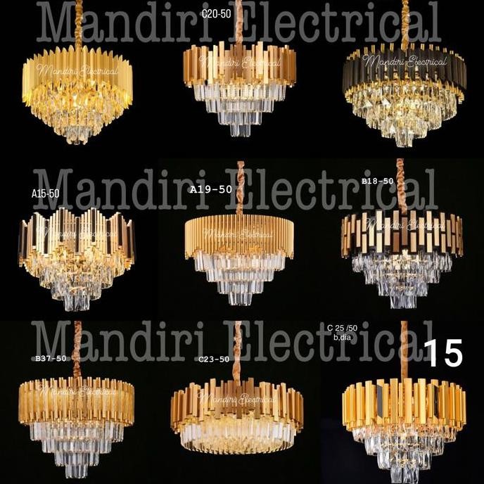 Promo Lampu Gantung Hias Kristal Modern Klasik