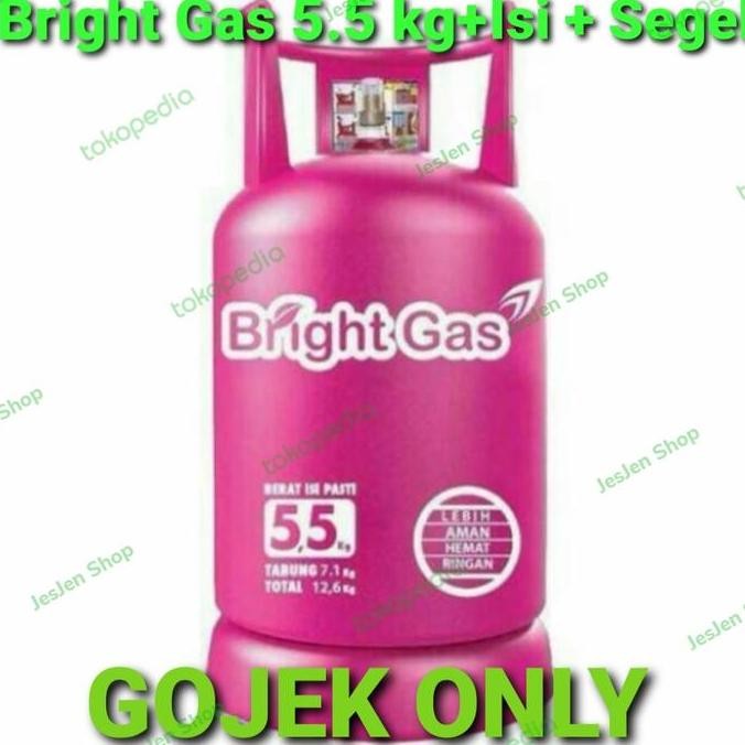 Sale Tabung Lpg Elpiji Bright Gas 5.5 Kg + Isi + Segel / Tabung Pink 5,5 Kg