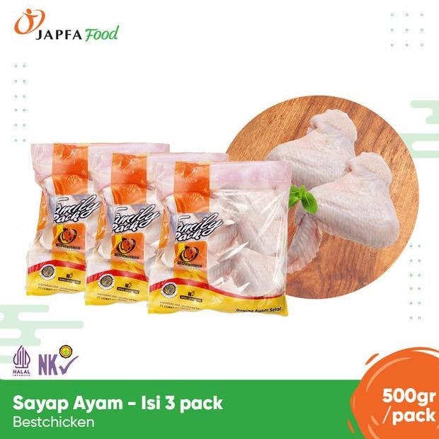 

Original Sayap Full Wing 1Kg - Daging Ayam Frozen Siap Masak