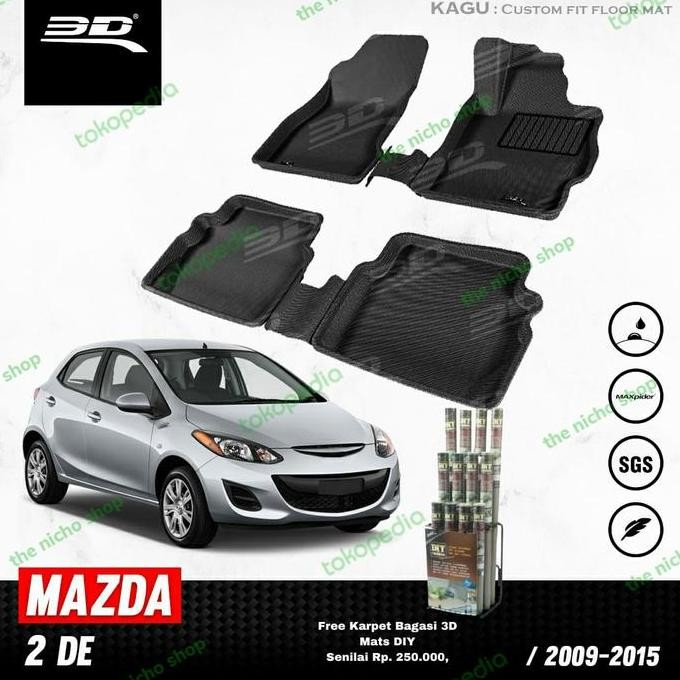 Karpet Mobil 3D KAGUMAT Original Import Mazda 2 (2012)