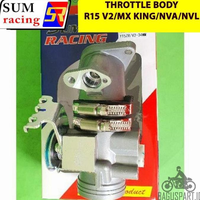 Throttle Body TB + intake 32 33 34 36 38 40 Mx King Vixion R15 Xabre
