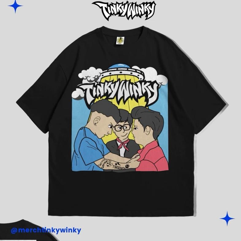 Promo Kaos Band Tinky Winky Phobia Katun Combad 24S Baju Bandfree Sticker