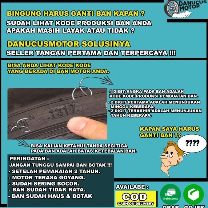 [Expert] PAKET BAN TUBELESS MAXXIS DIAMOND MOTOR MATIC 90/80 - 100/80 RING 14