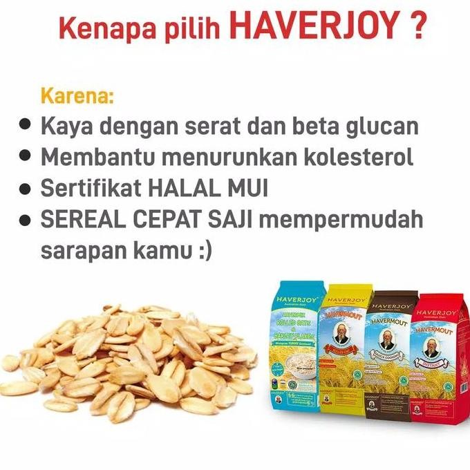 

Haverjoy Havermout Instan Oatmeal 1Kg @ 1Ctn ( Harga Termurah ) Terbaru