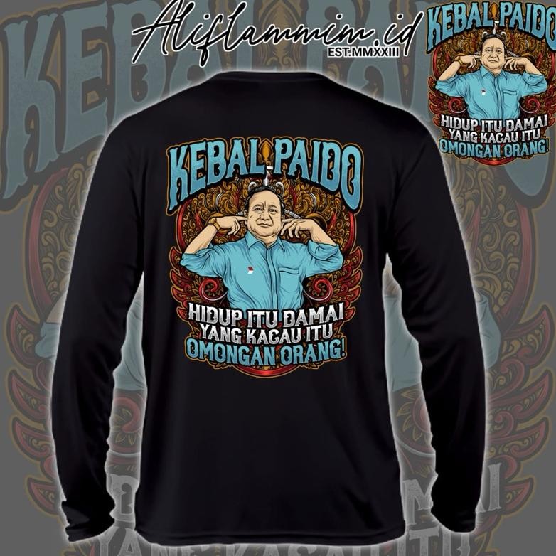 Promo Kaos Prabowo Kebal Paido Lengaan Panjang Kaos Relawan Prabowo
