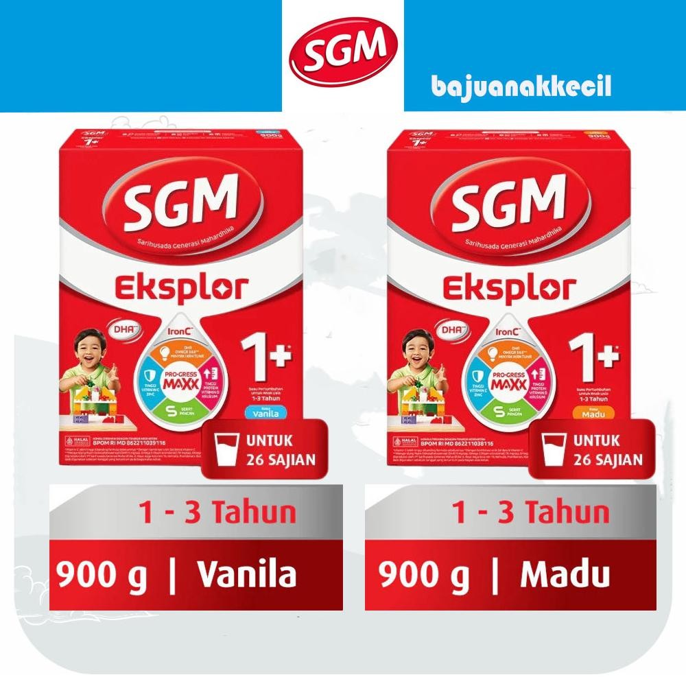 SGM 1 Plus 900 gr Madu & Vanila Termurah Eksplor 1+ 600 gram Promo Susu Pertumbuhan Anak 1-3 Tahun A