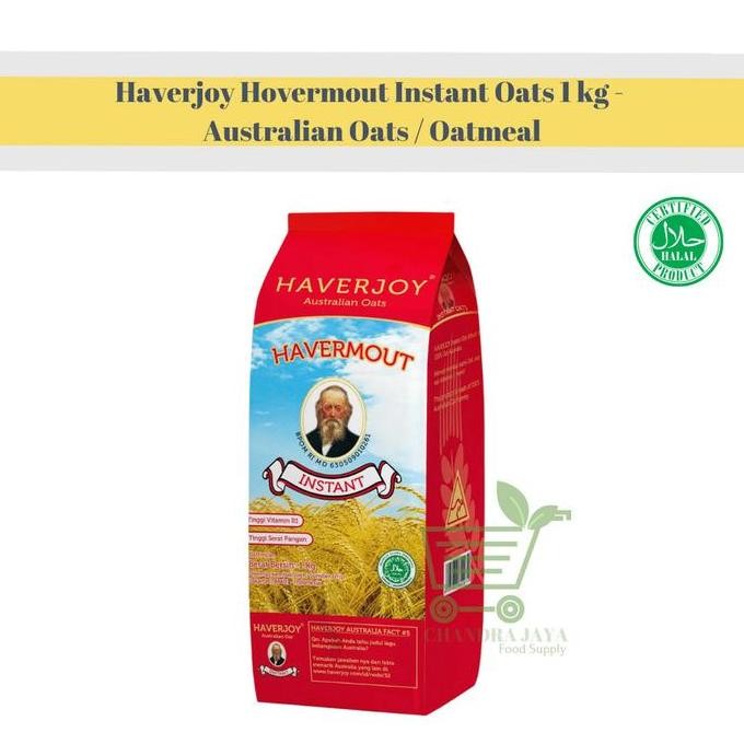 

Haverjoy Hovermout Instant Oats 1 Kg Australian Oats Oatmeal Oat Bebas Gula Terbaru