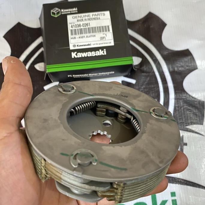 kampas kopling ganda kawasaki athlete blitz kaze edge zx130 orinal