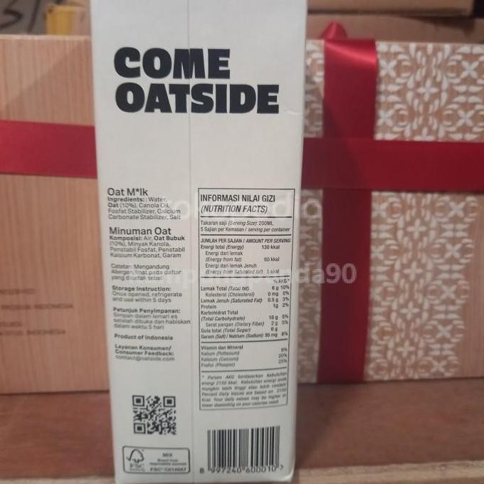 

Minuman Oat Oatside Oat M*Lk Uht 1Lt Barista Blend Terbaru