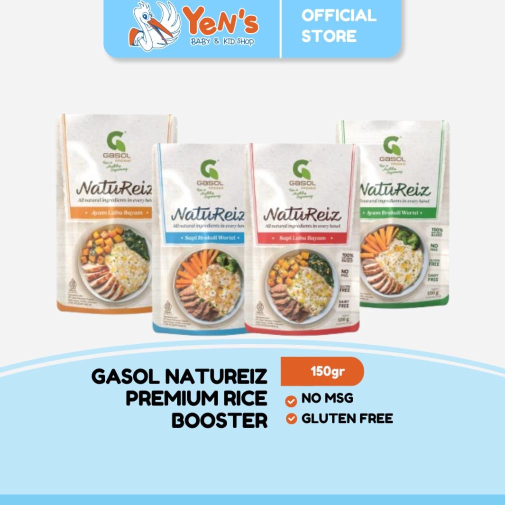 Gasol Natureiz Premium Rice Booster 150gr Bebas Gluten & Gmo Halal AST