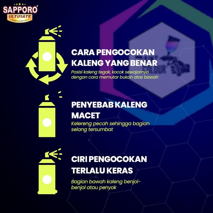 

SAPPORO ULTIMATE Metallic Colour Cat Semprot M77 Iridium SV9