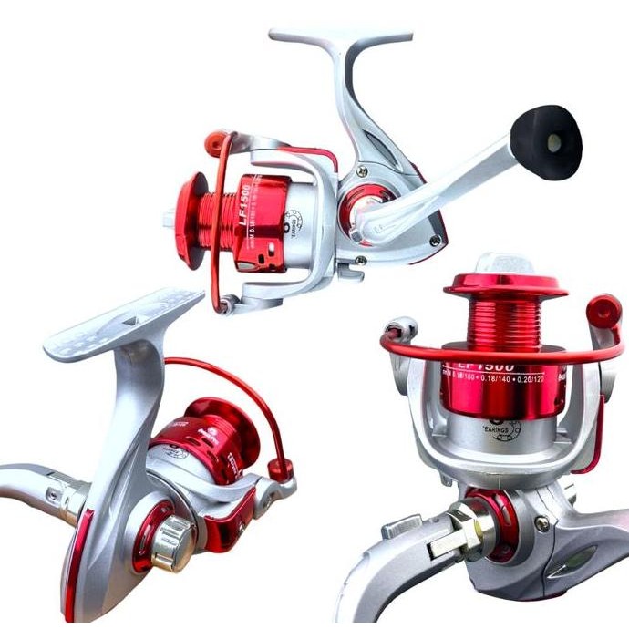 AquaPro - Reel Pancing LF1500 Harper 8 Ball Bearings Fishing Reel Dengan Gear Ratio 5.2:1 Untuk Mema