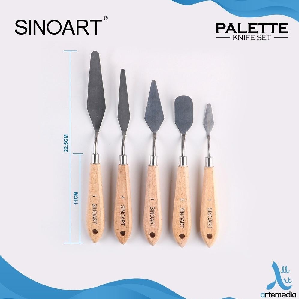 

Sinoart Knife Palette Set 5 Pisau Palet SV9