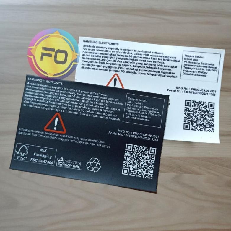 

Stiker Box Samsung ISI 10 PCS | Segel Box Belakang Dus HP Samsung - Siap Kirim SV9