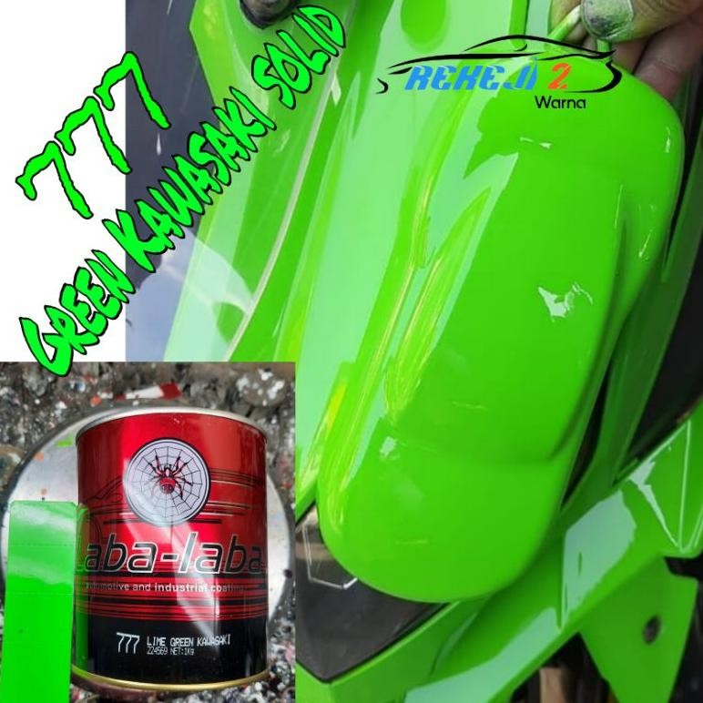 ASLI CAT SEMPROT HIJAU KAWASAKI NINJA LIME GREEN NIKKEN LABA LABA SOLID PREMIUM