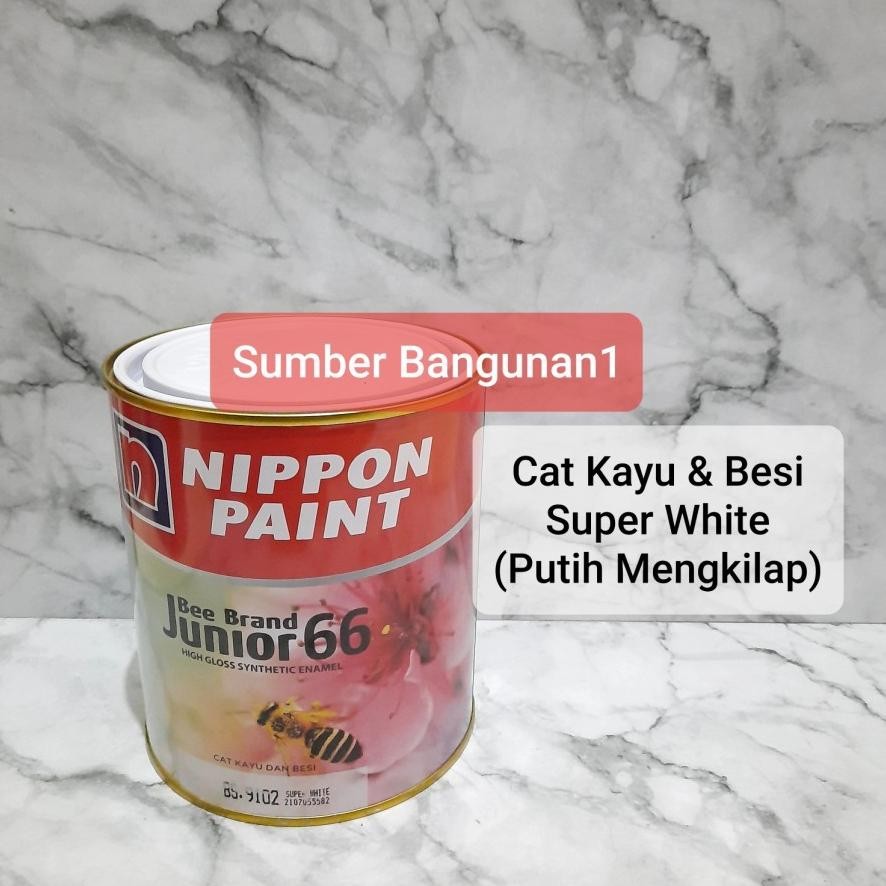 

Cat kayu dan besi super white nippon paint putih mengkilap cat trotoar minyak SV9