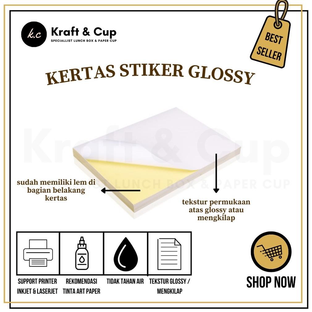 

Kertas Stiker F4 Glossy Isi 30 Lembar / Kertas Stiker Glossy F4 SV9