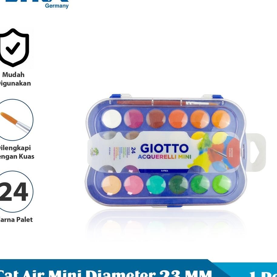 

Giotto Cat Air Mini 23 Mm 24 Warna Acquerelli Mini Watercolor Dengan Kuas Lyr352600