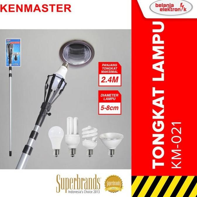 Terlaris KENMASTER Tongkat Lampu Stick Pemasang Dan Melepas Lampu Bohlam KM-021 SALE