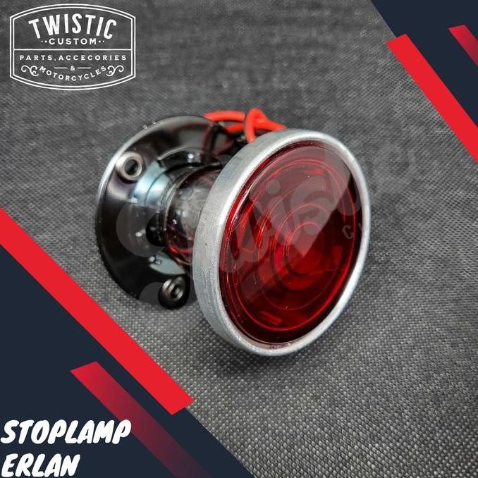 Stoplamp Erlan Lampu Rem Belakang Lucas 477 Motor Chopper Universal