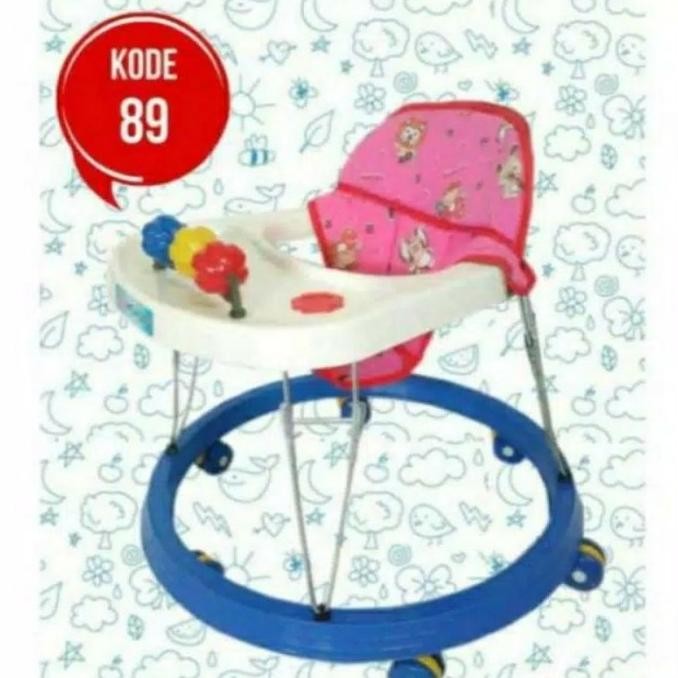baby walker murah merk Hokiku 6 roda bayi / kereta bayi / alat bantu jalan bayi