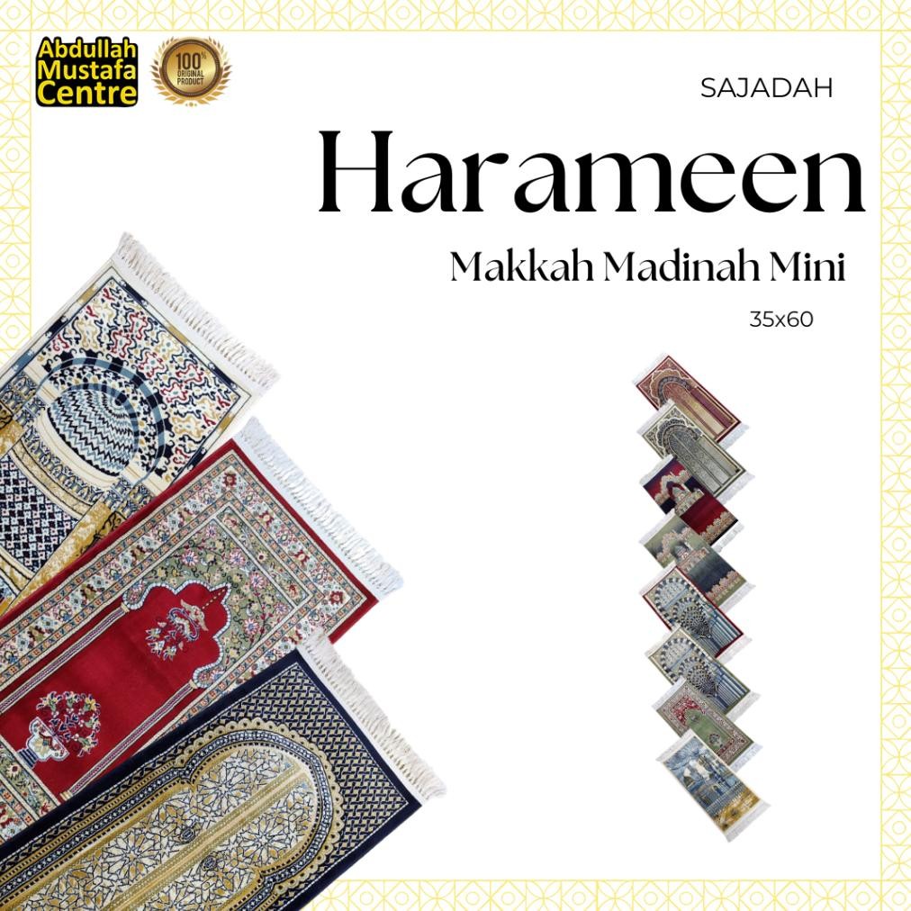 Sajadah Exclusive Makkah Madinah HARAMEEN 5mm Mini ( 34 x 60 )/Sajadah Saudi/Sajadah Madinah AST