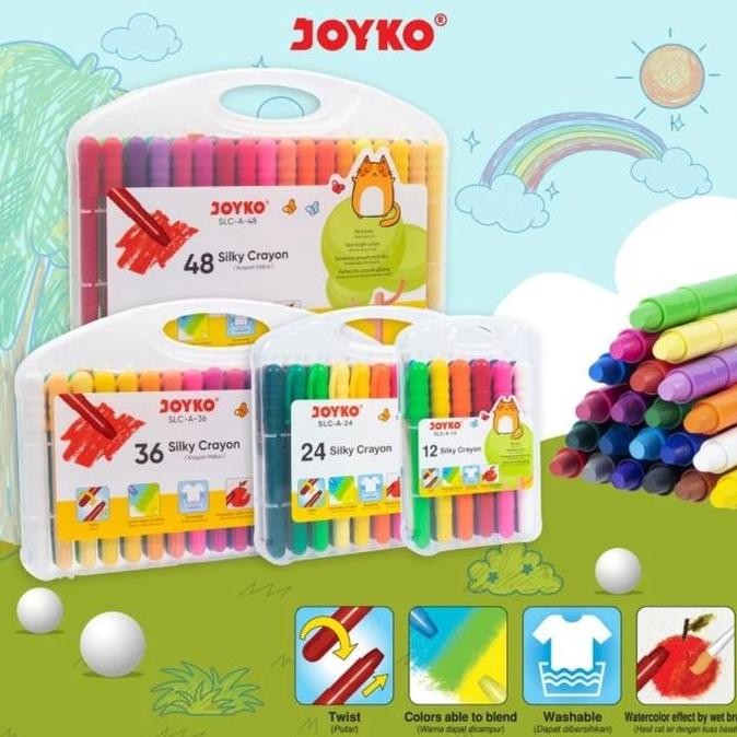 

SILKY CRAYON KRAYON HALUS JOYKO KRAYON WARNA SEKOLAH TERBARU ASLI 100% ORIGINAL OFFICIAL MODERN GARANSI BRAND TERLARIS DISKON GROSIR COD TREND 2025 NEGO BAYAR DI TEMPAT DISKON GRATIS ONGKIR