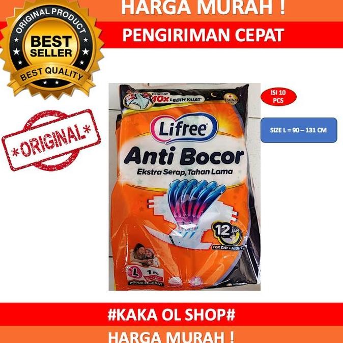 Isi 10 Lifree popok PEREKAT Dewasa Ukuran M/L/XL