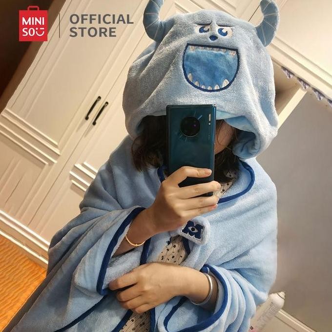 MINISO Selimut Dengan Topi Lotso Blanket with Hat Toy Story Collection