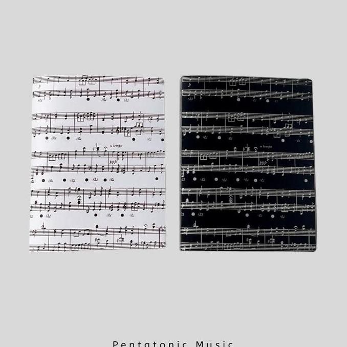 

Black Song Clear Holder | Map Folder Partitur Kertas Musik Not