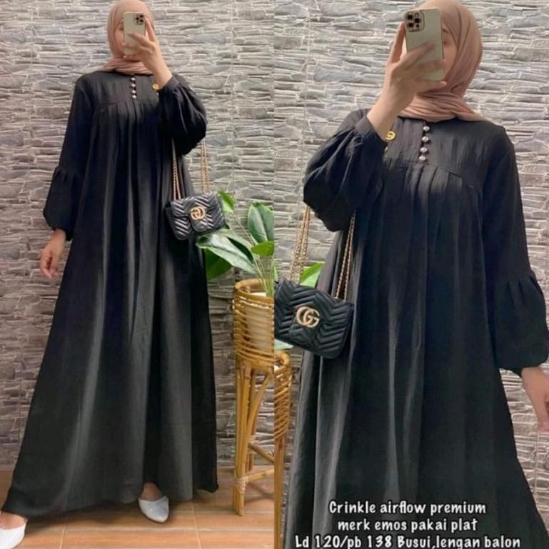 Ll_12 Seruni Emos Gamis Crinkle Airflow Ld 110 Ed-7