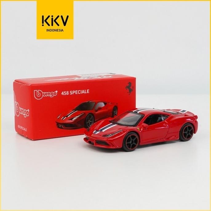 TERLARIS KKV BBURAGO RACING CAR DIECAST MOBIL MAINAN ANAK MODEL KOLEKSI MOBIL BALAP SPORT FERRARI 1: