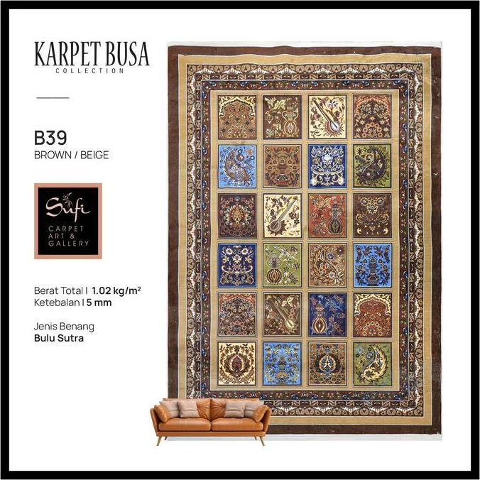 Karpet Lantai Busa Tebal Empuk 200x300 Cm B39